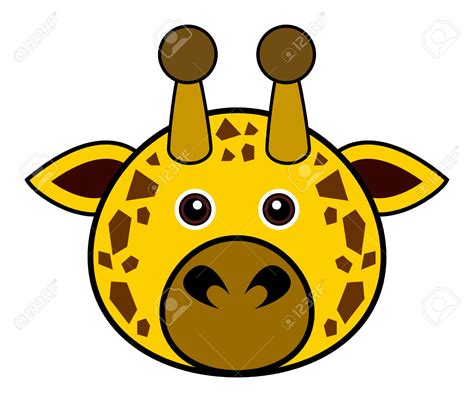 cartoon animal faces clipart|giraffe face clip art free.